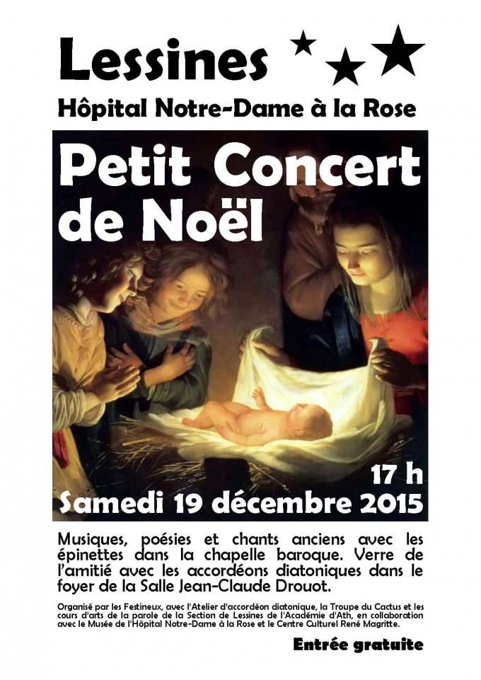 Petit concert de Noël - 19 décembre 2015 - Affiche 2