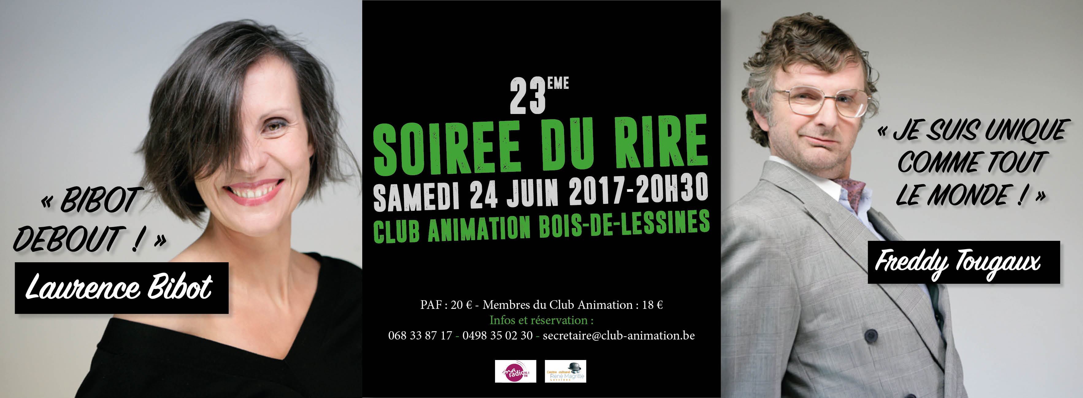 Résultat de recherche d'images pour "soiree du rire bois de lessines"